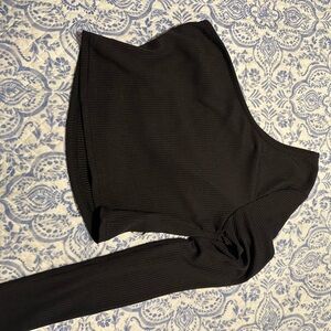 SHEIN Black One-Shoulder Top